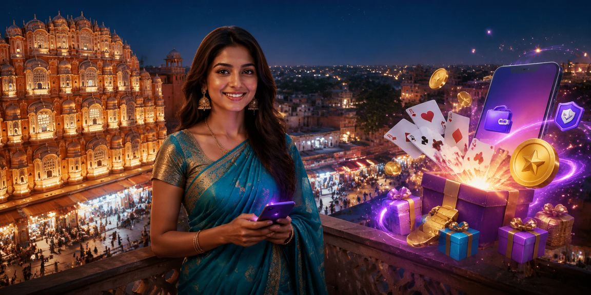 Player competing in rummy game in India