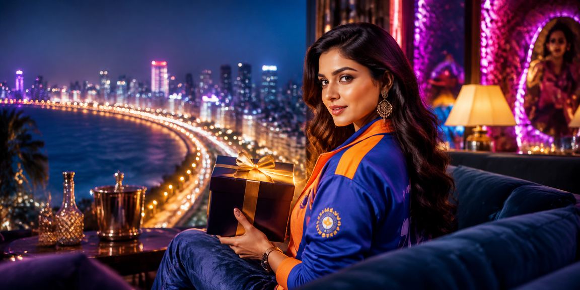 Mumbai Marine Drive evening view with cricket betting atmosphere